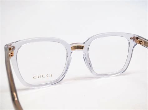 gucci transparent glasses|clear gucci eyeglass frames.